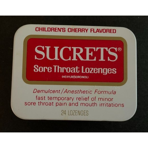 Vintage 1970's Children's Sucrets Tin Box - Empty - Picture 1 of 6